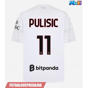 Lacne Muži Futbalové dres AC Milan Christian Pulisic #11 2026-27 Krátky Rukáv - Preč